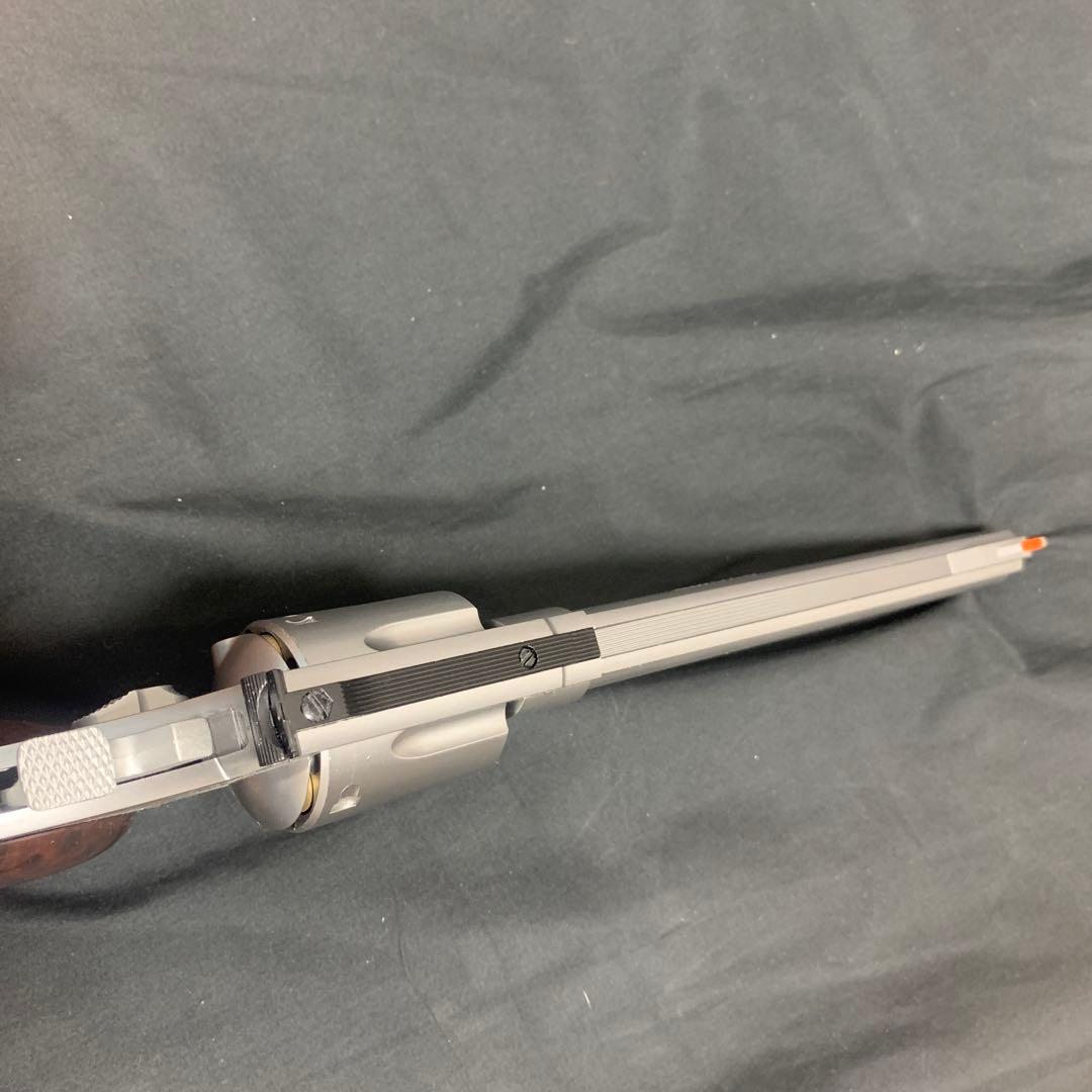 シルバーリボルバー(マグナム) 木製 ガスガン