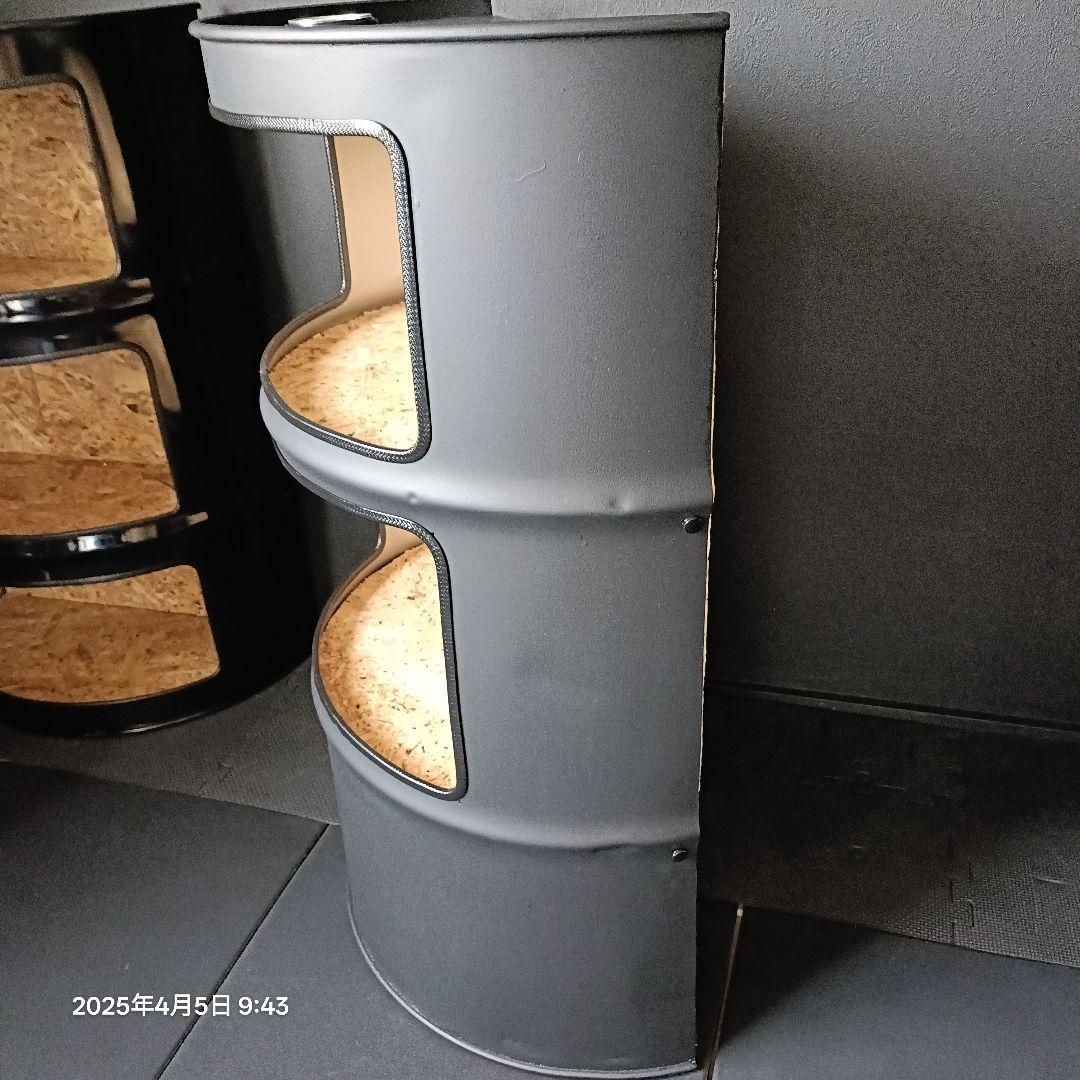 200㍑ドラム缶remakeBOX！マッドブラック