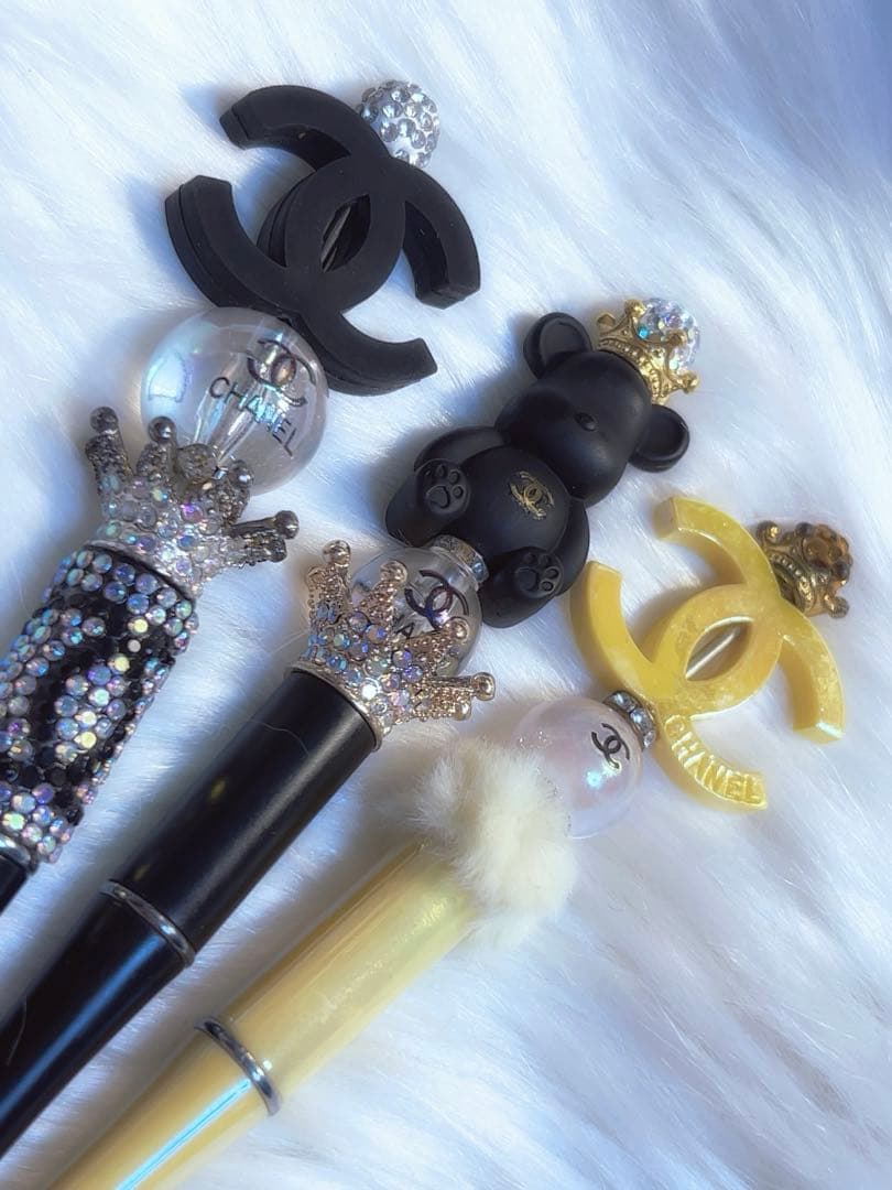 ✧︎*。CHANEL ボールペン 3本セット ブラック ゴールドイエロー