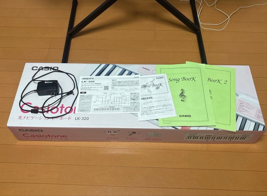 Casiotone 光ナビゲーションキーボード LK-320 +専用スタンド