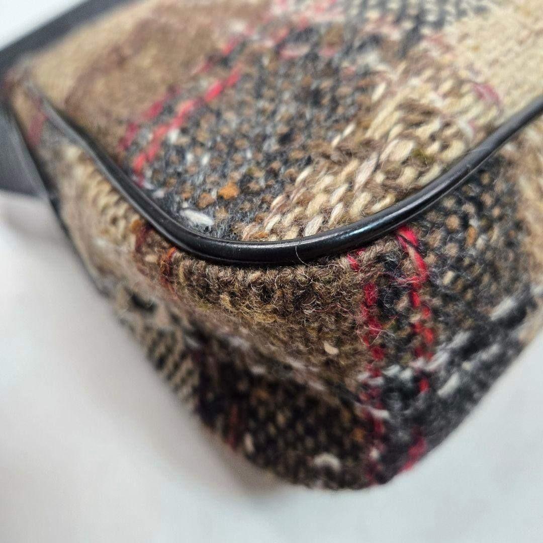 激レア美品 BURBERRY ツイード ノバチェック ショルダーバッグ