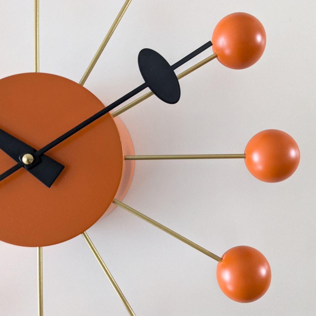未使用品 vitra ヴィトラ ジョージ・ネルソン ボールクロック オレンジ