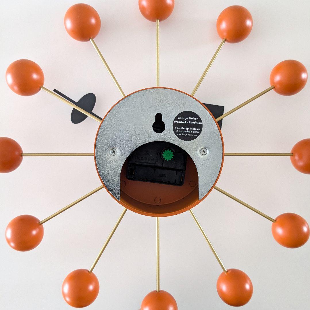 未使用品 vitra ヴィトラ ジョージ・ネルソン ボールクロック オレンジ