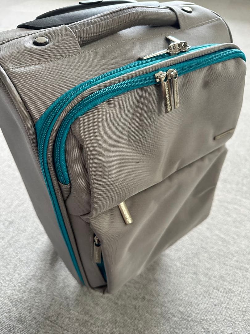 グレー キャリーカート 収納ポケット付き