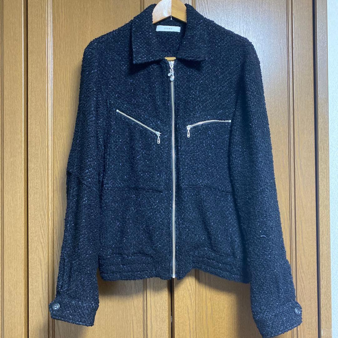ジャケット・アウター JieDa 24AWTWEED ZIP SHIRT