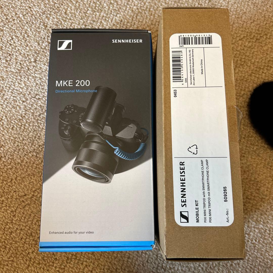 ゼンハイザーMKE200マイク　専用モバイルキット&スマホスタンド　セット　美品