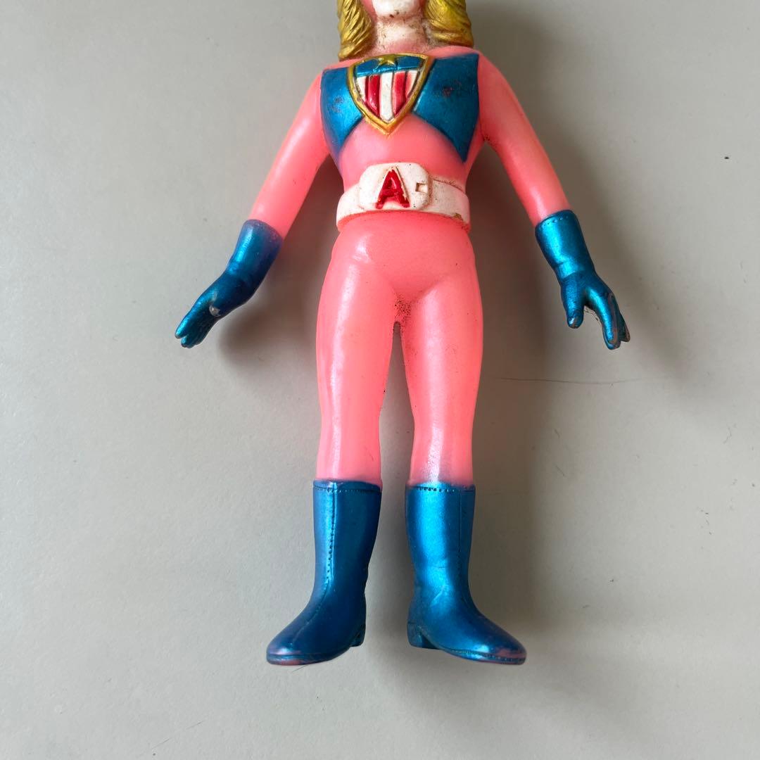 バトルフィーバーJ バトルコサック ミスアメリカ　ソフビ ポピー製