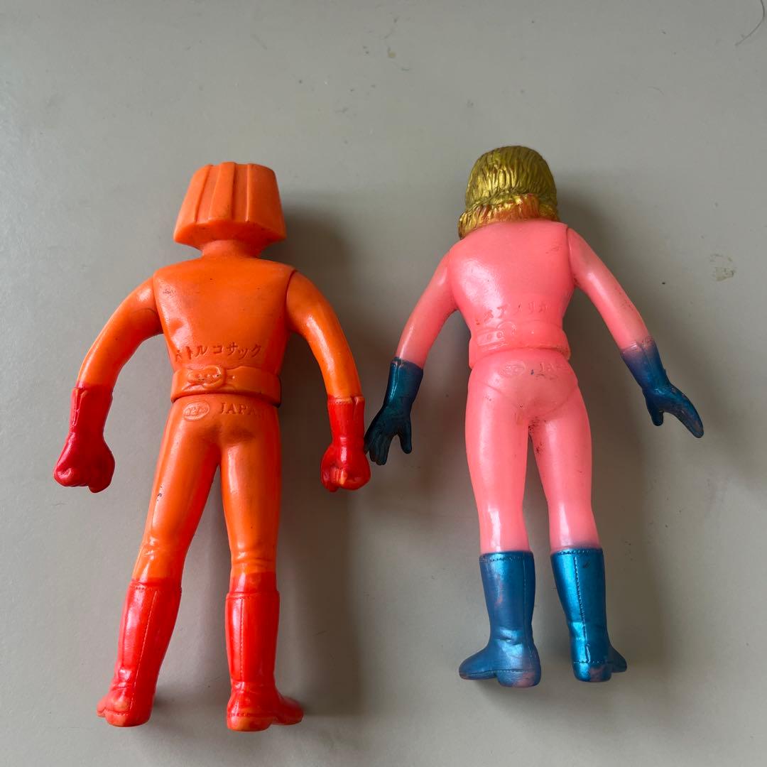 バトルフィーバーJ バトルコサック ミスアメリカ　ソフビ ポピー製