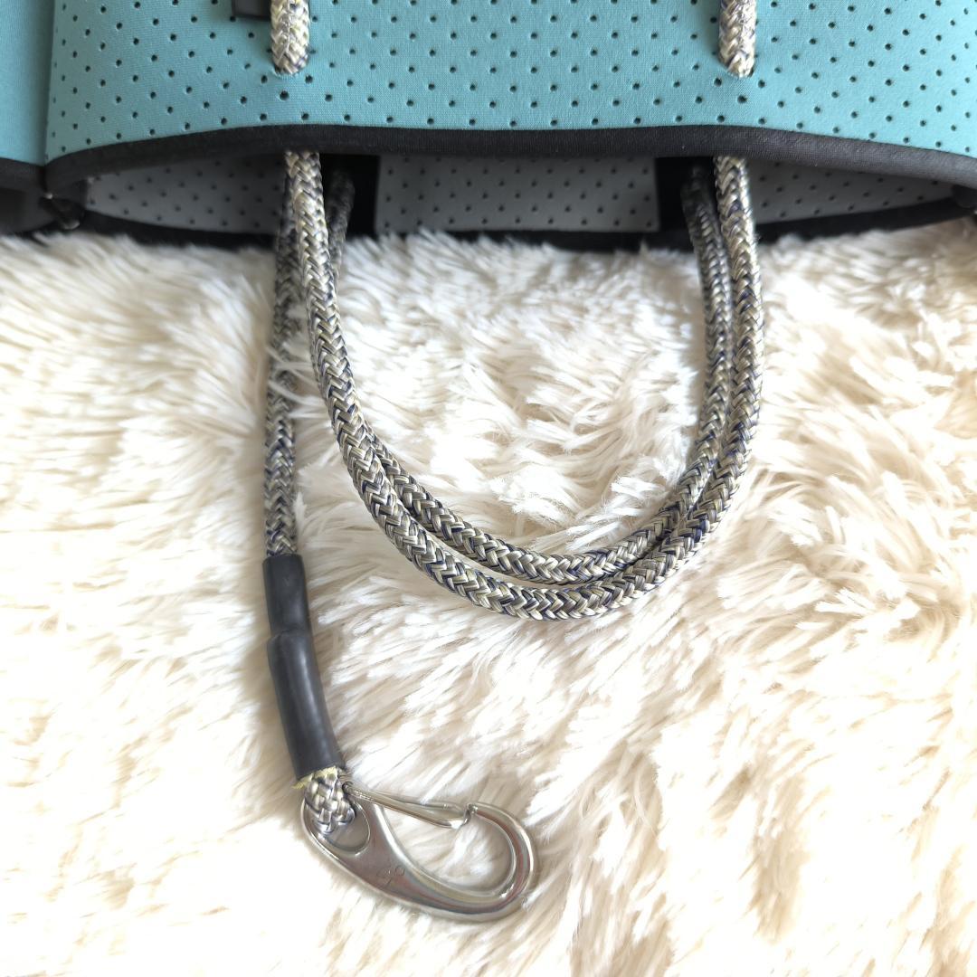 STATE OF ESCAPE ハンドバッグ 2WAY ポーチ付き ブルー