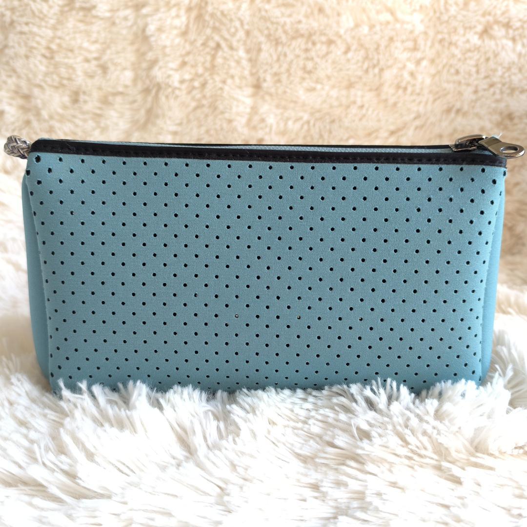 STATE OF ESCAPE ハンドバッグ 2WAY ポーチ付き ブルー