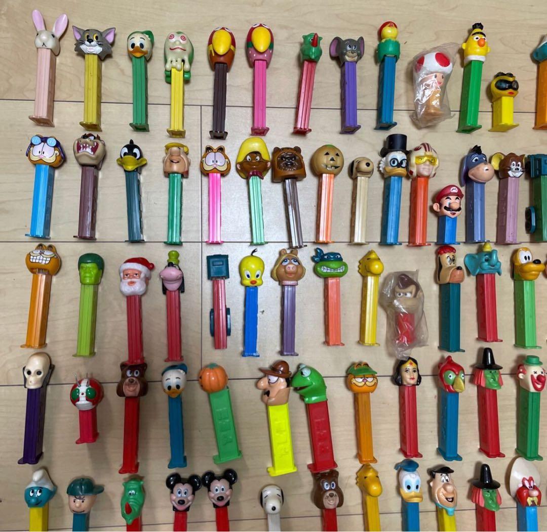 PEZ ペッツ/旧ペッツ/大量 まとめ売り/約110個以上/昭和レトロ/当時物