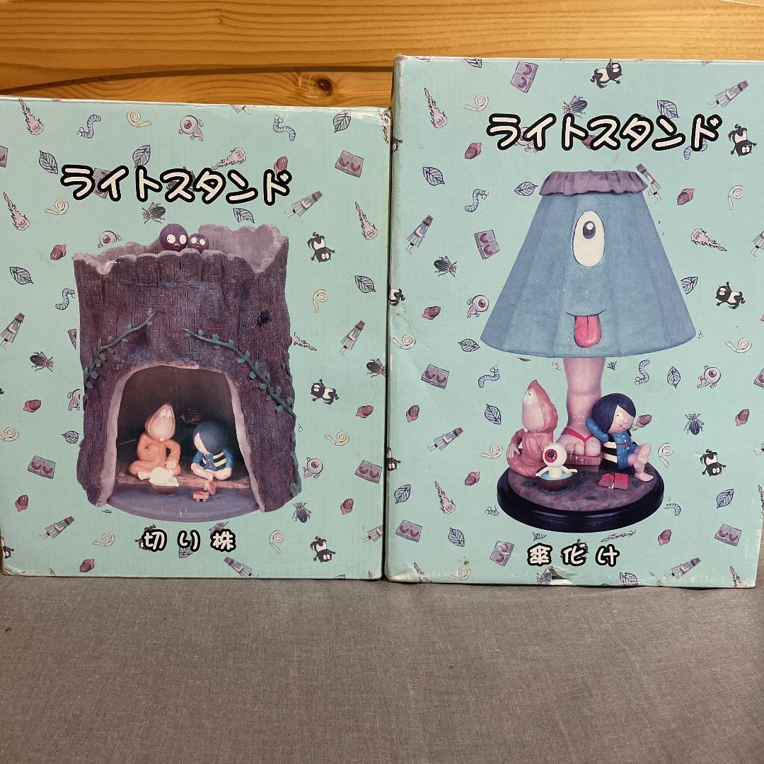 ゲゲゲの鬼太郎 ライトスタンド(切り株、傘化け)
