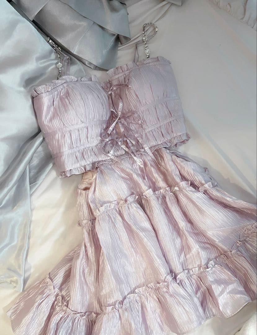 き*り様 【完売品】ROBE de FLEURS ローブドフルール ピンクドレス