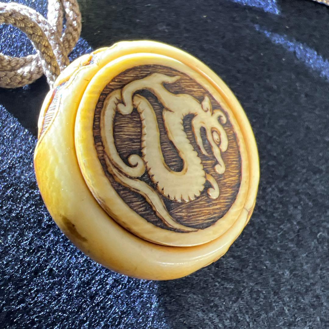 在銘　極上蒔絵　饅頭根付印籠　40g 東Y7-1219☆2Fチコチル