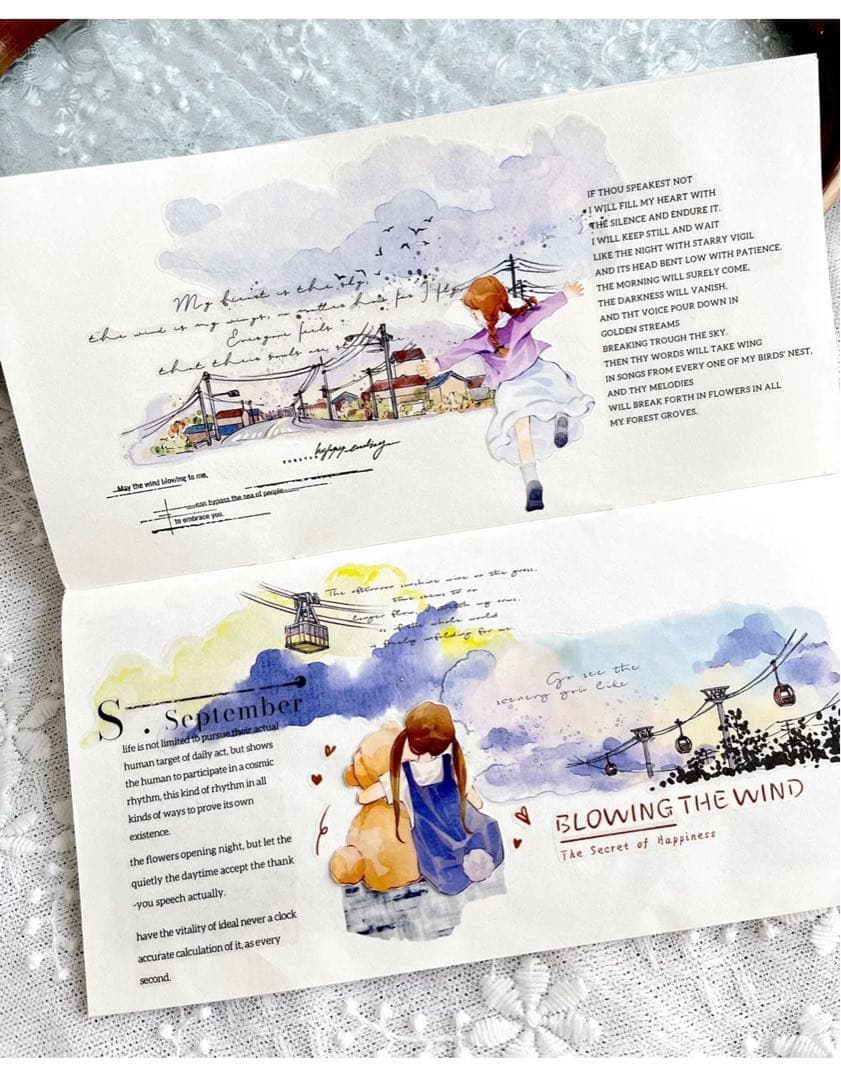 自元素文创《轻风云影》海外マスキングテープ　マステ 【2622】