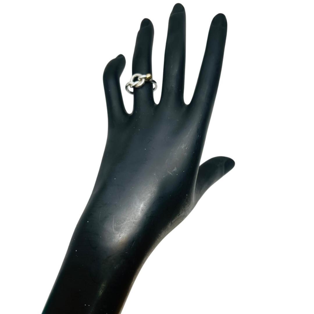 【極美品】TIFFANY リング 指輪 ラブノット コンビ 925 750 8号