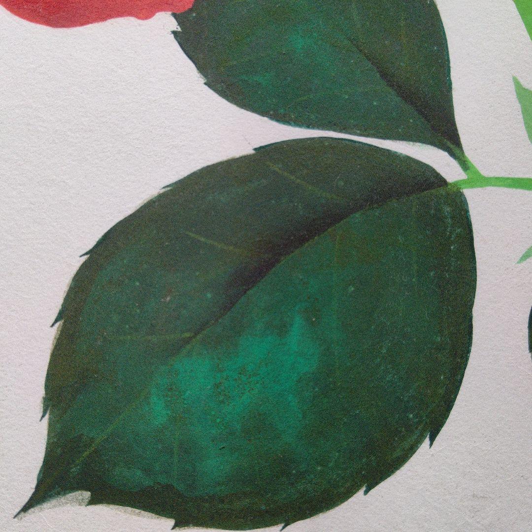 ハイビスカス  院展 清水達三先生  真作です  日本画