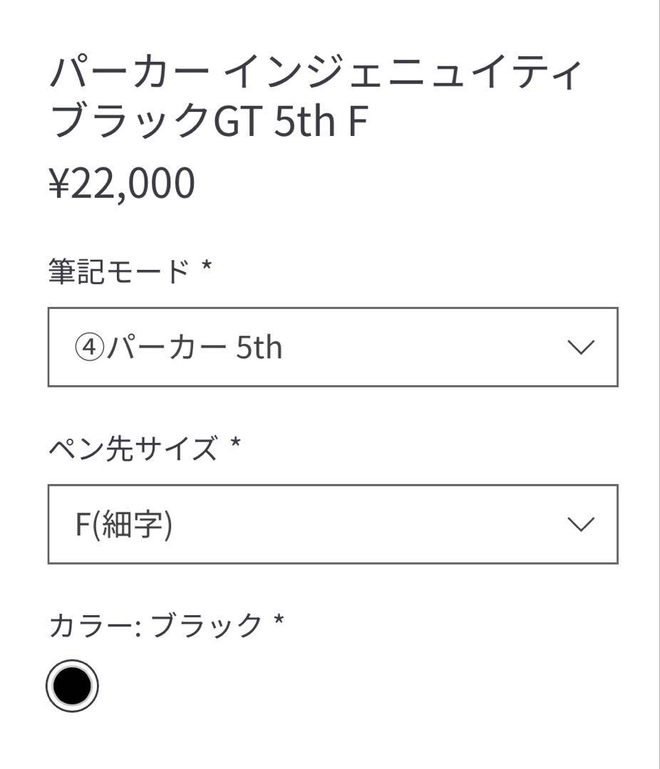 Parker インジュニィティ　GT 5th
