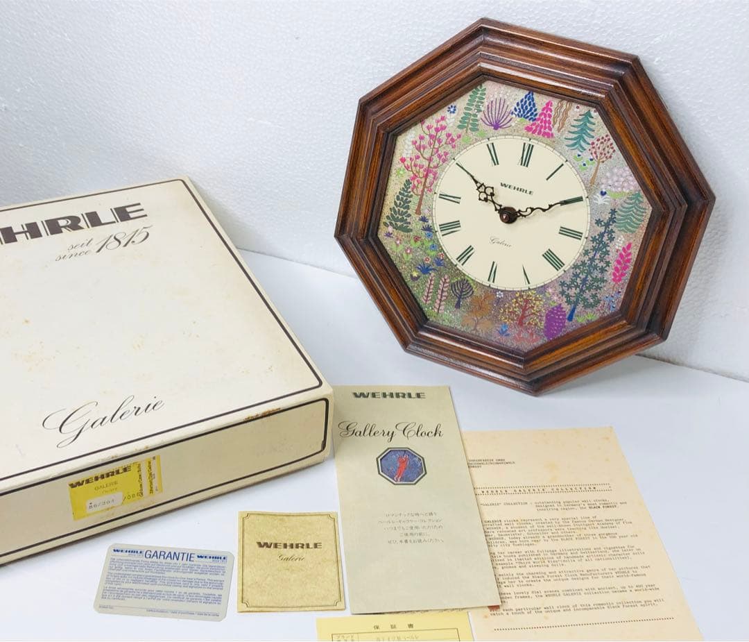 未使用品 WEHRLE Gallery Clock ウエラ社 掛時計 希少品
