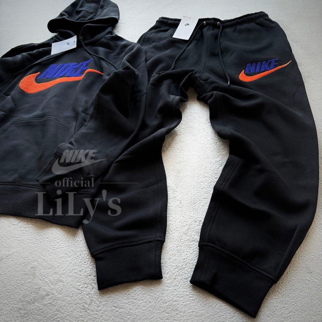 【ＸＬサイズ】NIKE上下セットアップ　ロゴボア　黒ブラック　ナイキ　新品未使用