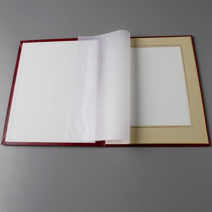 高級レザー風くるみ表紙の写真台紙 (六切サイズ) 立 1面 3セット12000円