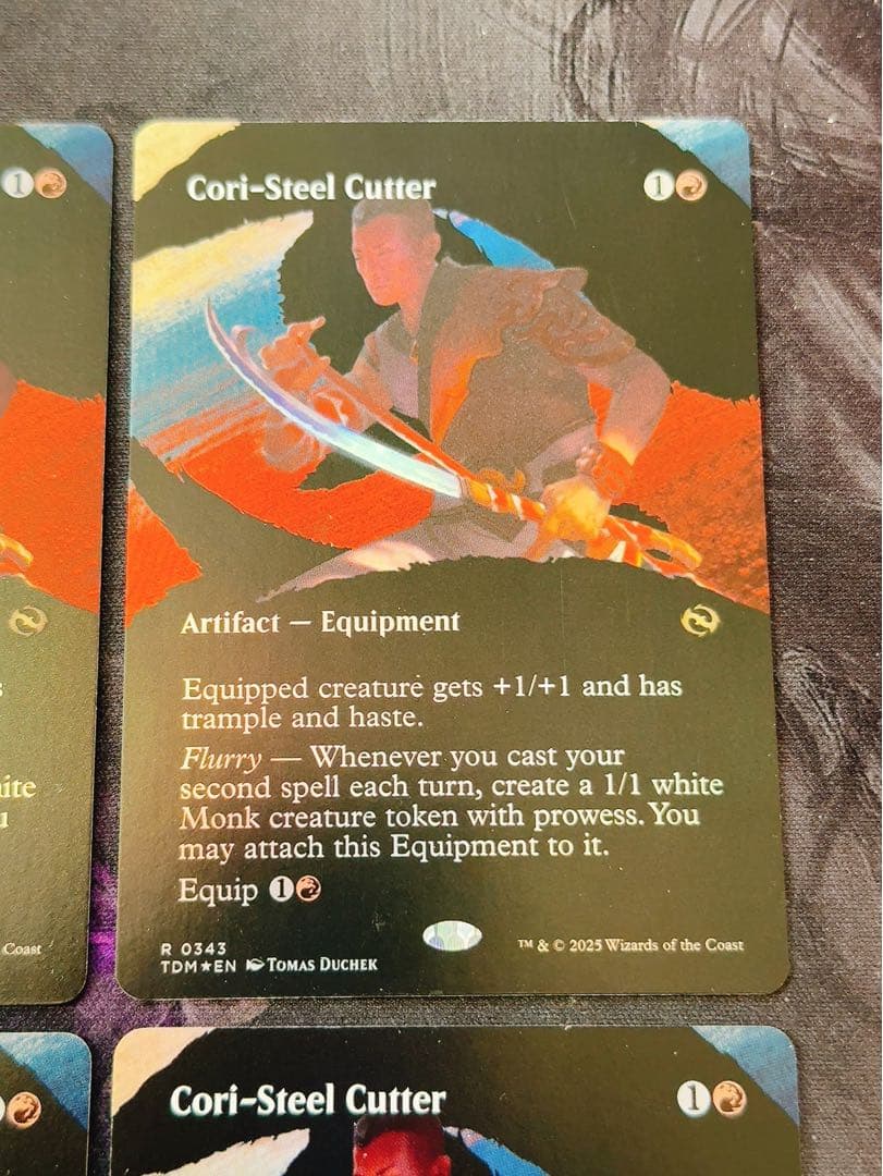 【ショーケースfoil】コーリ鋼の短刀　英語　4枚セット