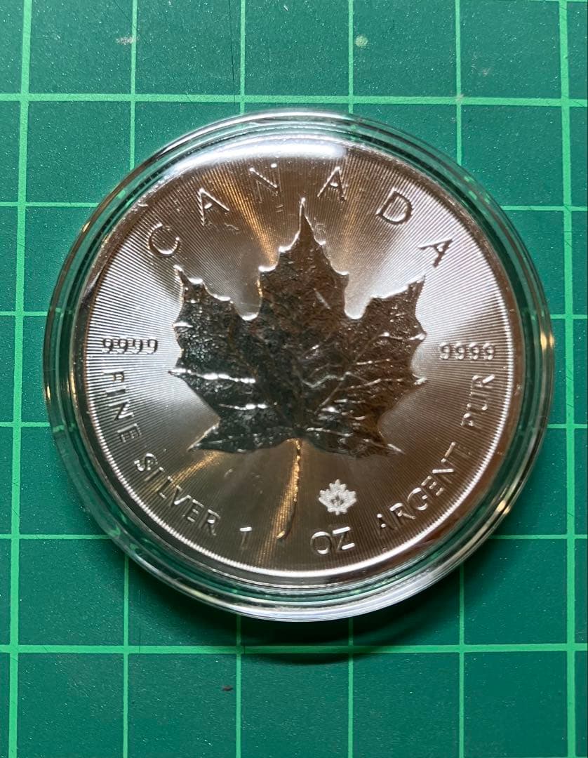 カナダ メープルリーフ 1オンス 銀貨 2021年 5ドル
