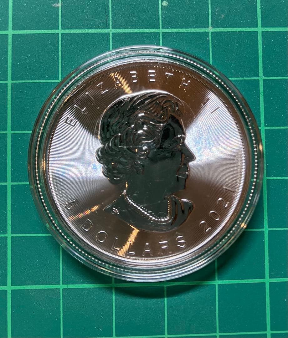 カナダ メープルリーフ 1オンス 銀貨 2021年 5ドル