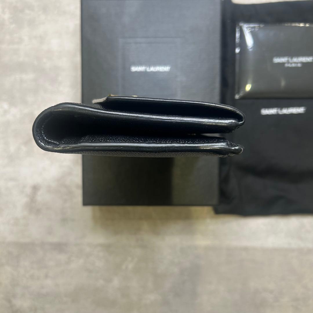 新品同様✨SAINT LAURENT ブラック 二つ折り財布