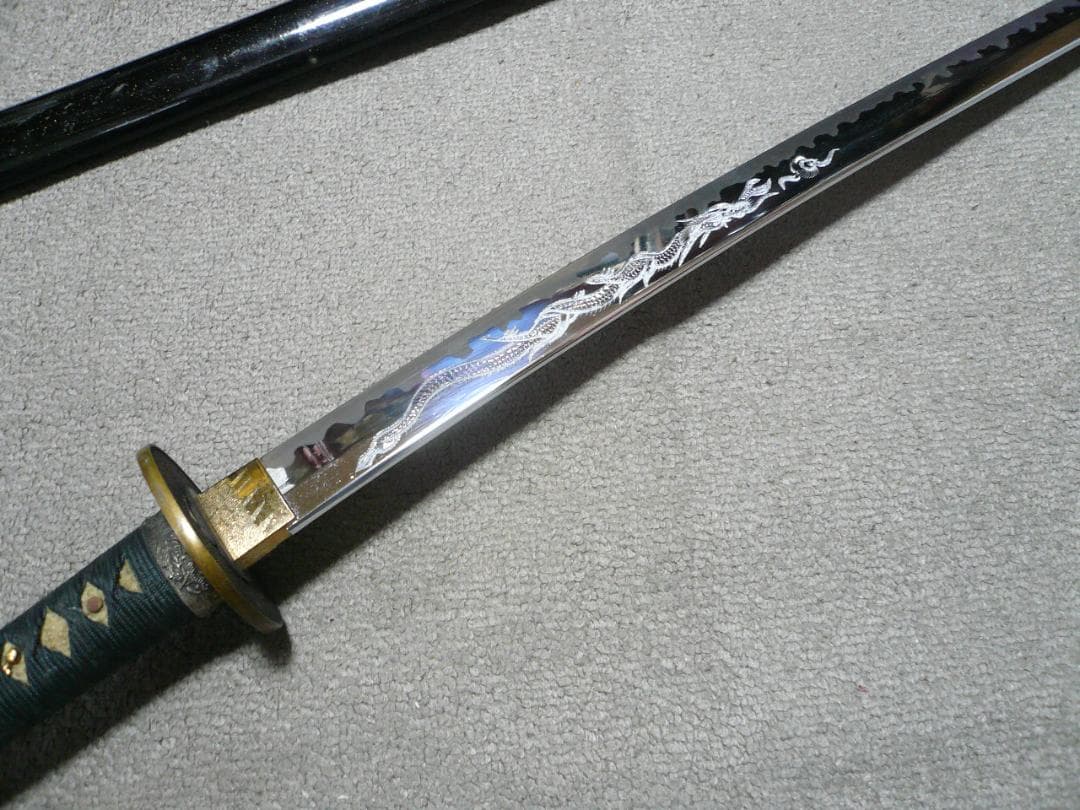 模造刀 龍彫り 梵字 日本刀