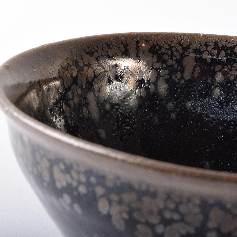 中国　建窯　油滴　曜変天目茶碗　C　R8389