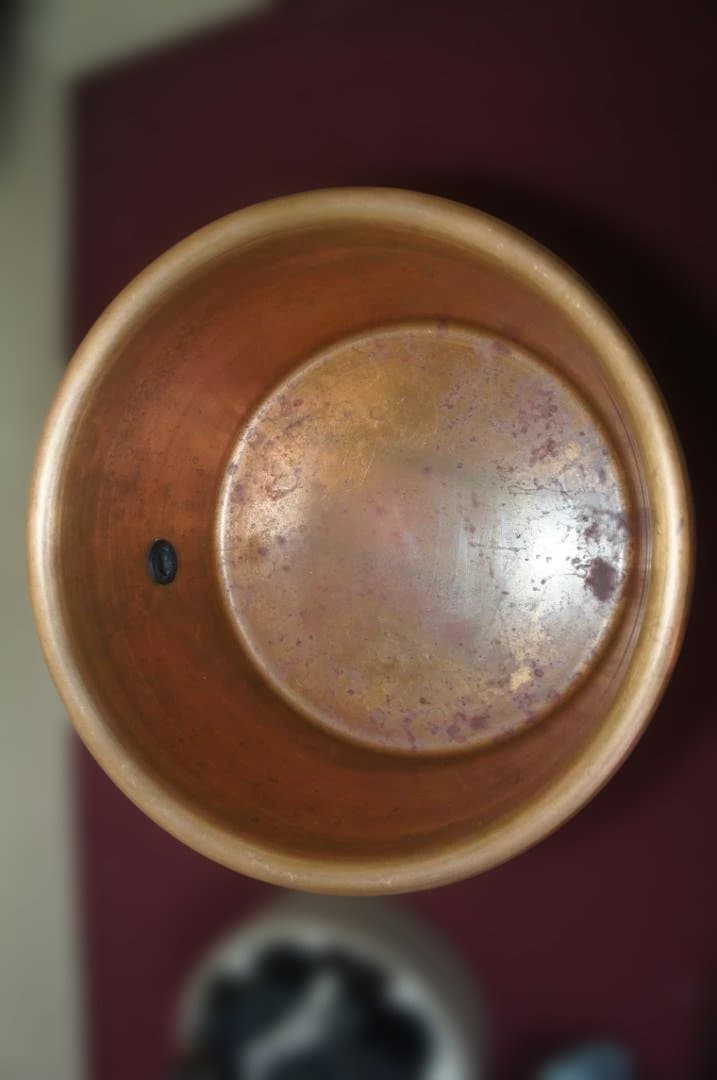 専用☆茶道具 立礼棚卓用 銅風炉 銅製丸炉 410W炭型 電熱器送料込み