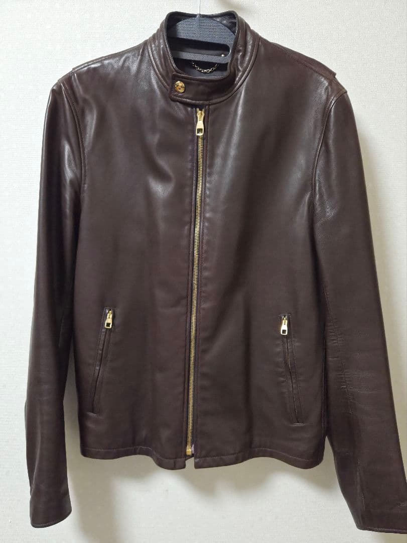 LOUIS VUITTON ライダース レザージャケット ルイヴィトン