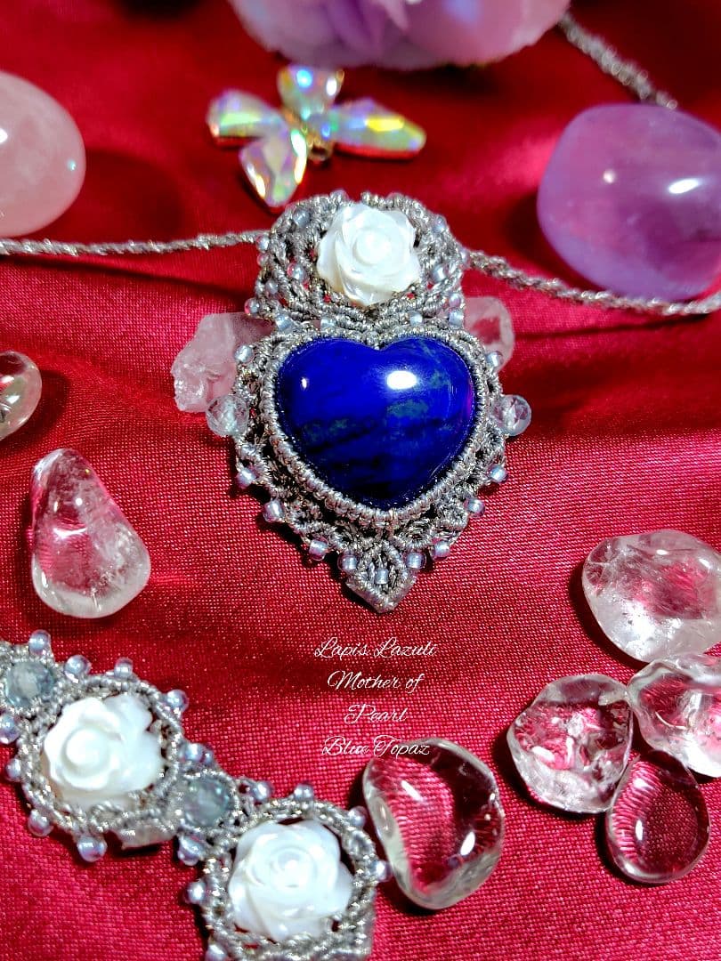 ♡ラピスラズリマクラメネックレス