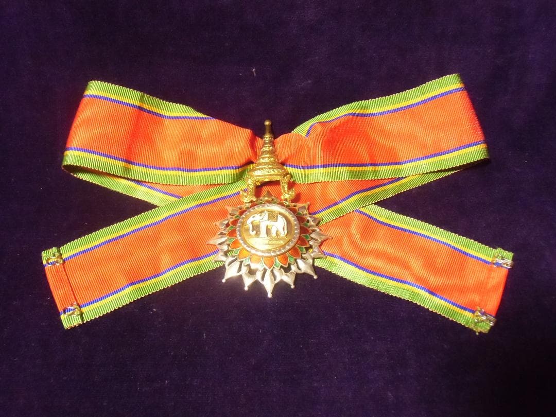 Ｔタイ国＊白象勲章＊司令官クラス（実物）