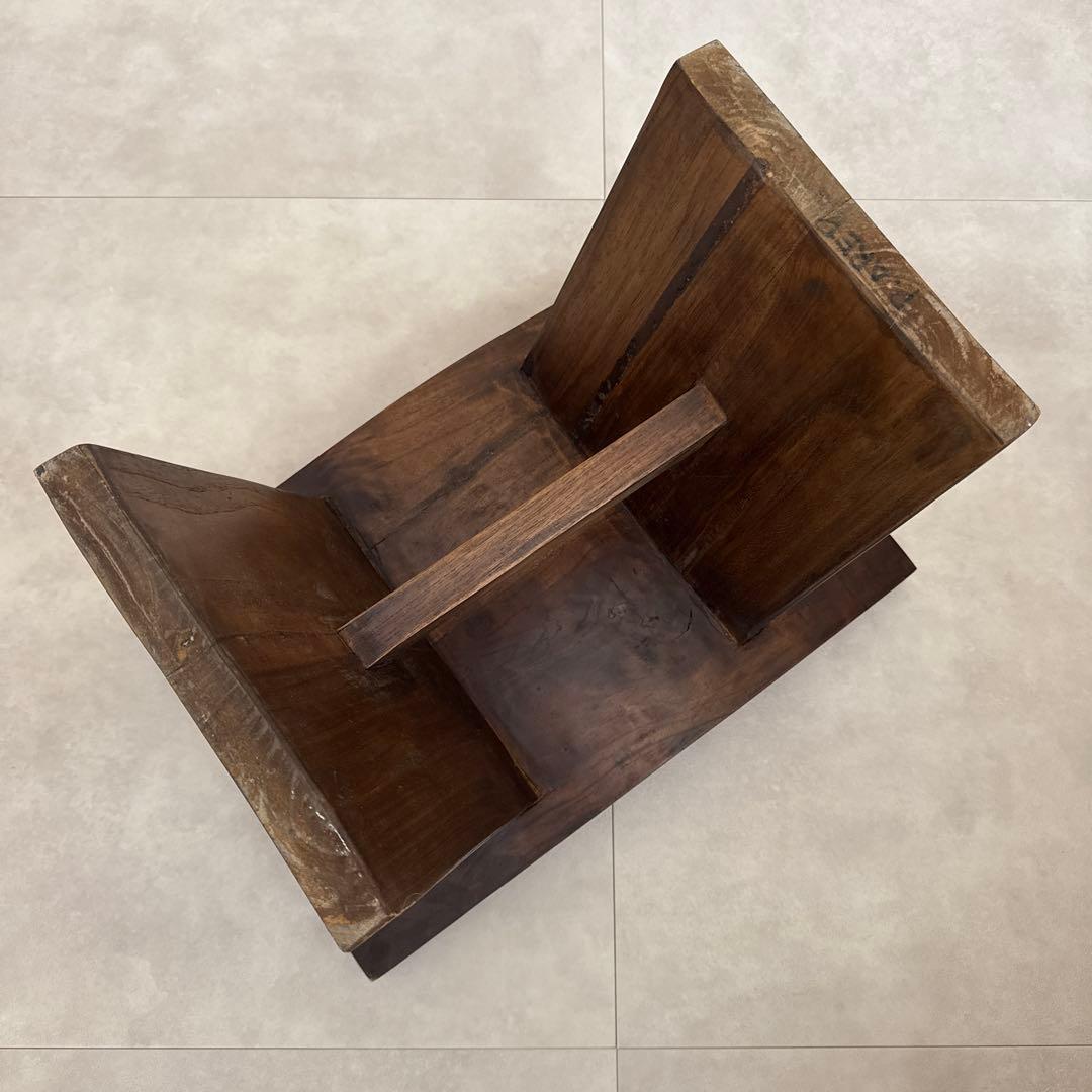 アンティーク木製スツール