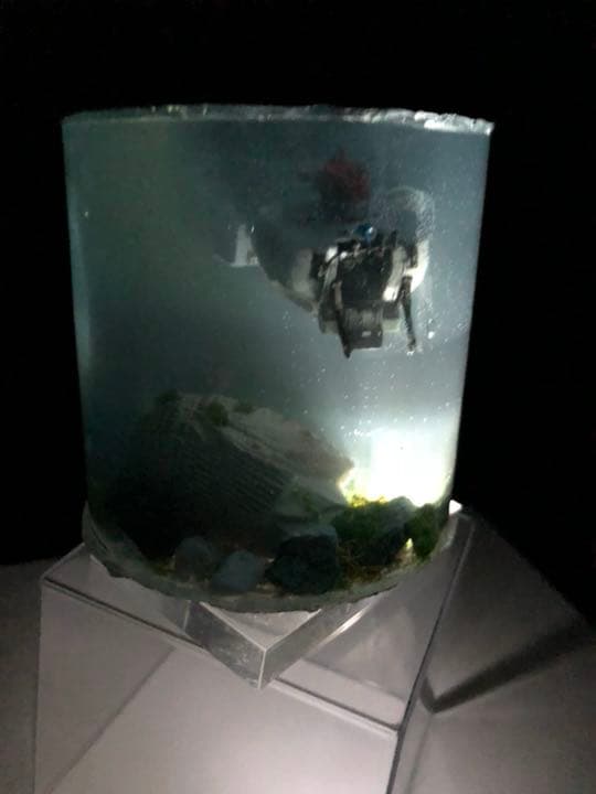 遺跡を見つけた潜水探査船 ジオラマ