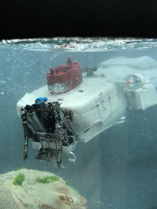 遺跡を見つけた潜水探査船 ジオラマ