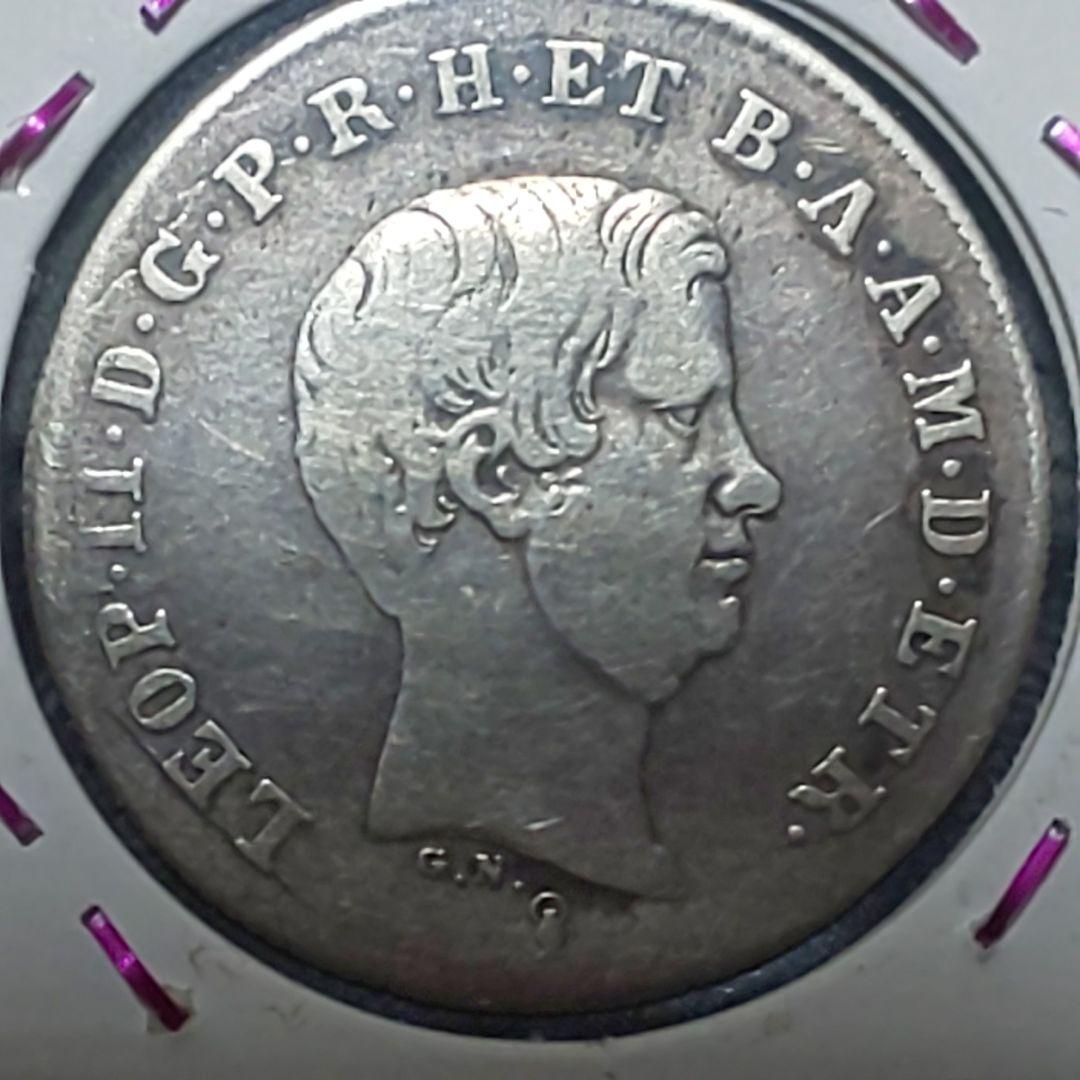 トスカーナ大公国！レオポルドII ！銀貨