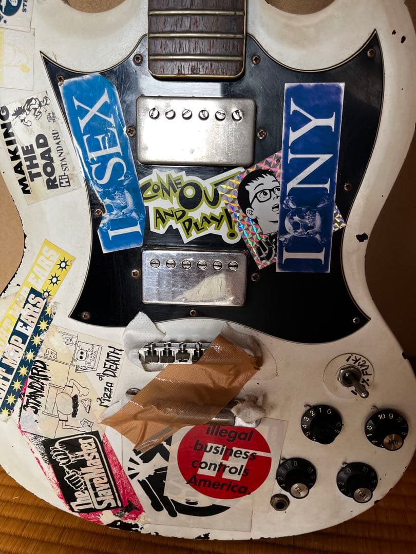 い*く様 Greco SG ギター　ジャンク品　ロゴ　ワッカバージョン