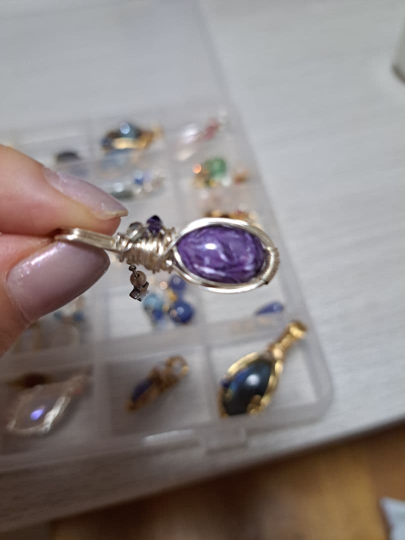 最終価格 天然石ワイヤーラッピングアクセサリー まとめ売り44点