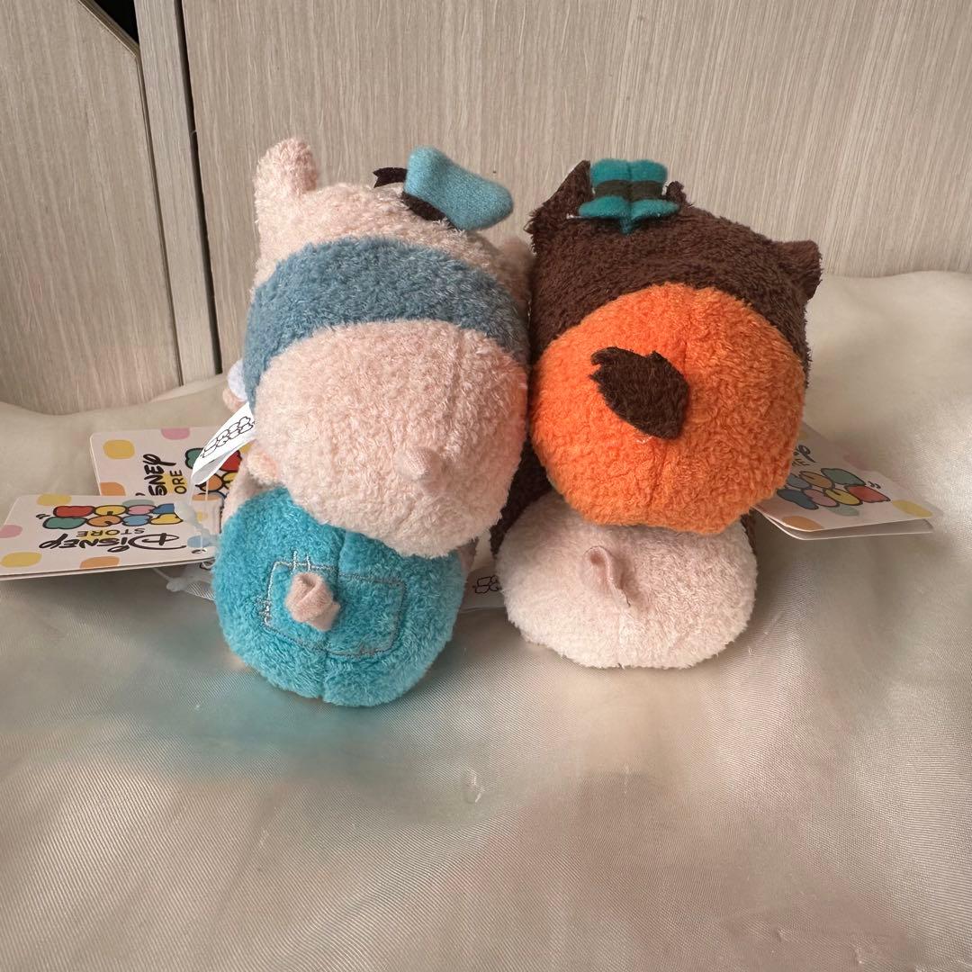 ディズニー ぬいぐるみ 3匹のこぶた　ビッグバッドウルフ　ツムツム　セット