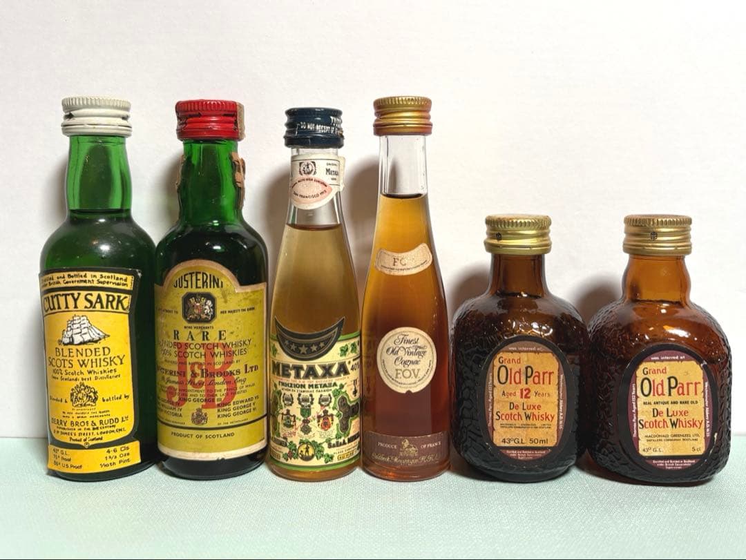 【古酒】 洋酒ミニボトル26本セット オールドウイスキー・コニャック含む