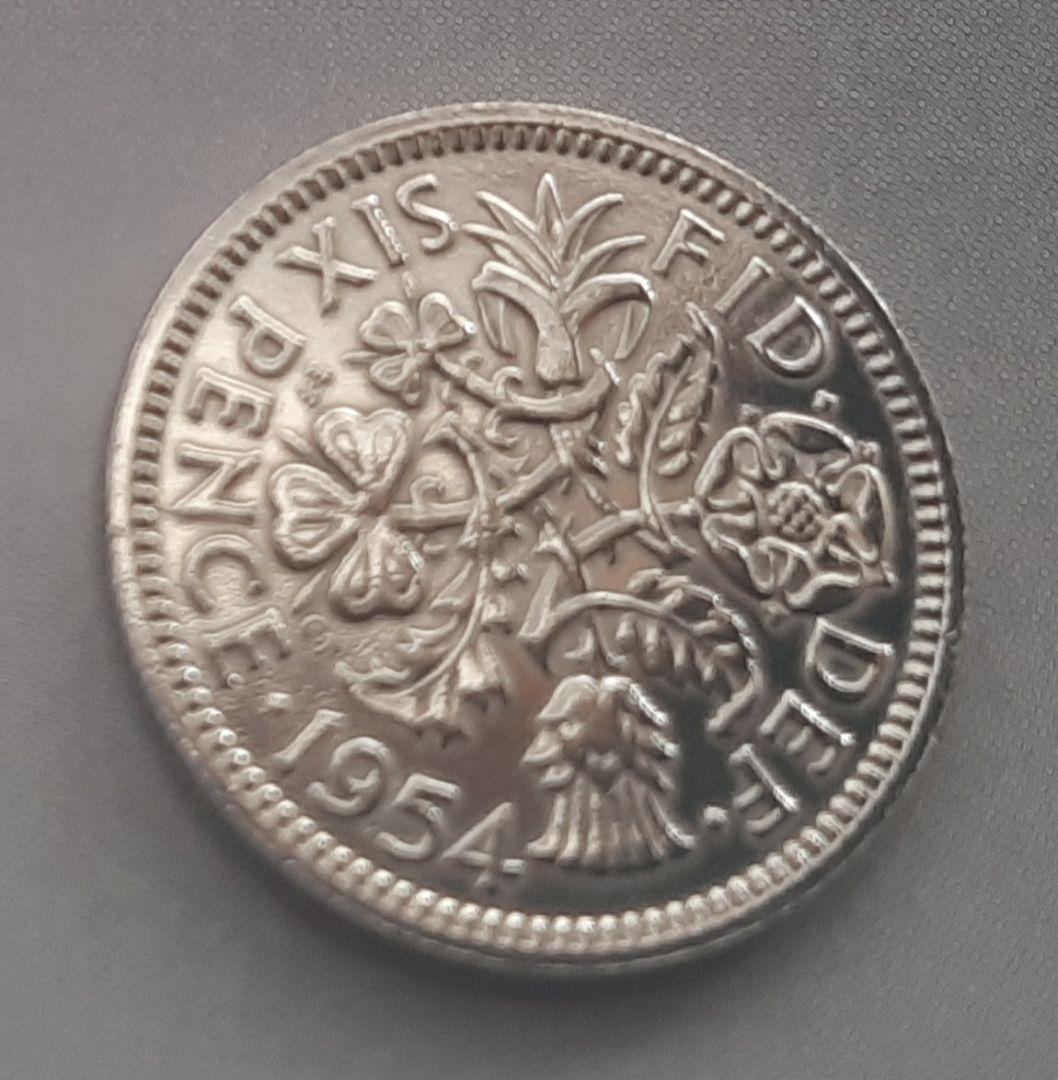 50枚セット 幸せのシックスペンス イギリス ラッキー6ペンス 本物英国