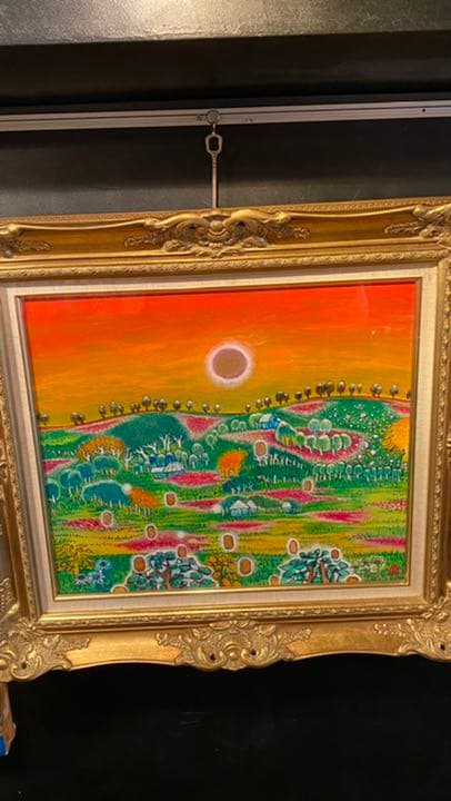 【アクリル画】 商品名 「小判川8」　額付き10号　新品