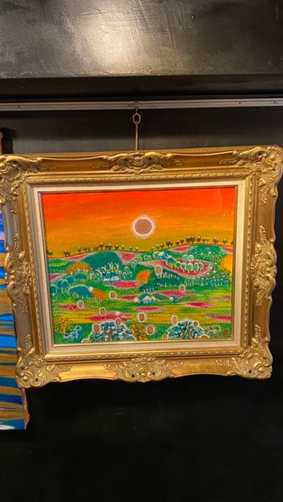 【アクリル画】 商品名 「小判川8」　額付き10号　新品