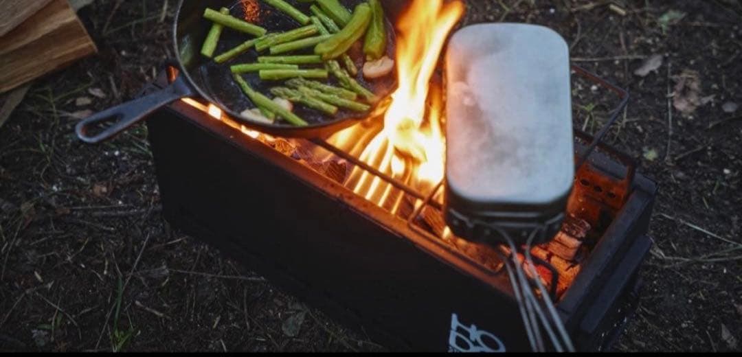 【美品】HODO flamebox 二次燃焼　焚き火台　ブラック　キャンプ