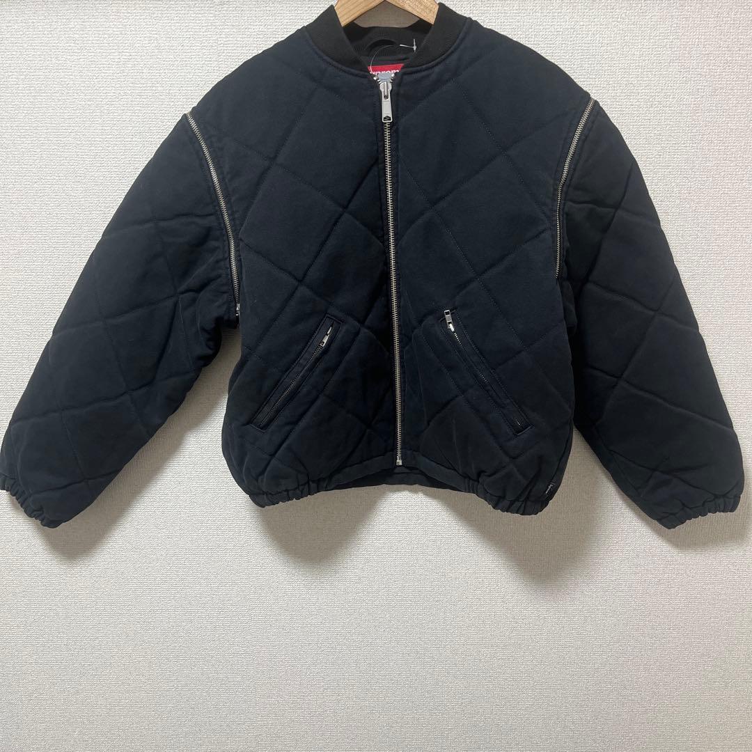 ジャケット・アウター Zip-Off Sleeve Quilted Bomber Jacket