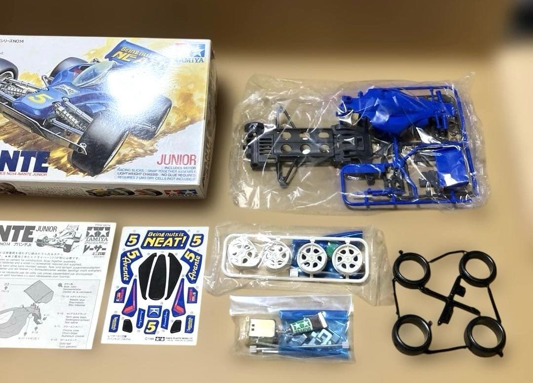 ミニ四駆 小鹿 アバンテJr. 1988年 初期ロット 身組立 当時物