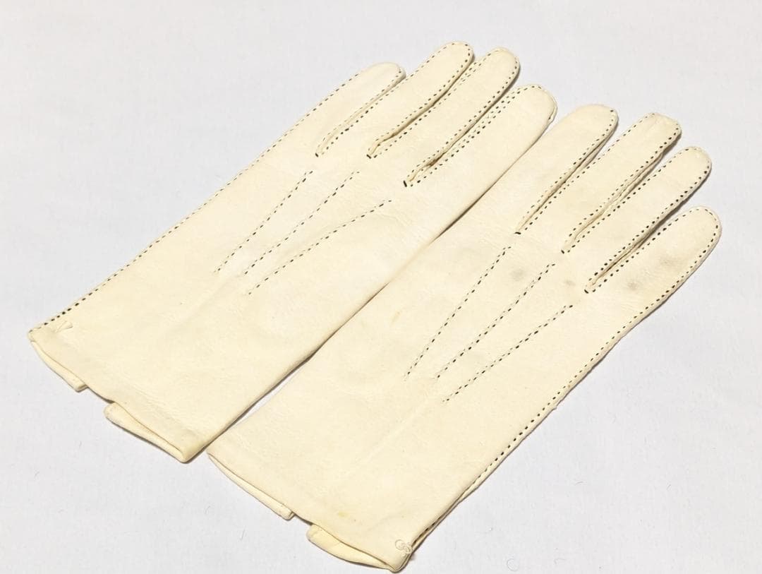 Dents ドスキン 50sヴィンテージ 英国製グローブ オフホワイト XS